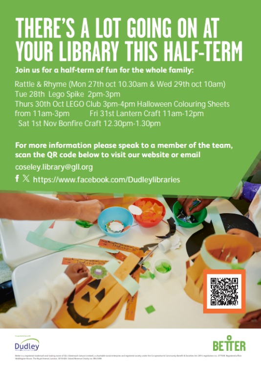Coseley Library - Children's Half Term Activities